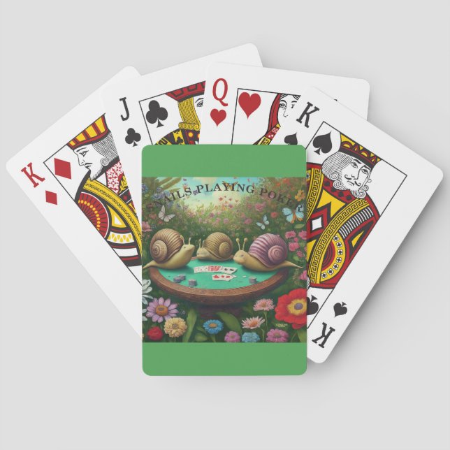 Snails Playing Poker Cards (Back)