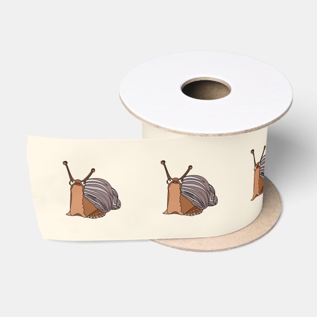 Snails Ribbon - Custom Colors - Text (Spool)