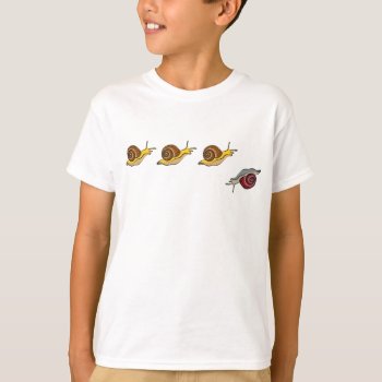 Snails Rule T-shirt by VBleshka at Zazzle