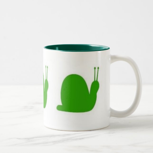Snails Two-Tone Coffee Mug (Right)