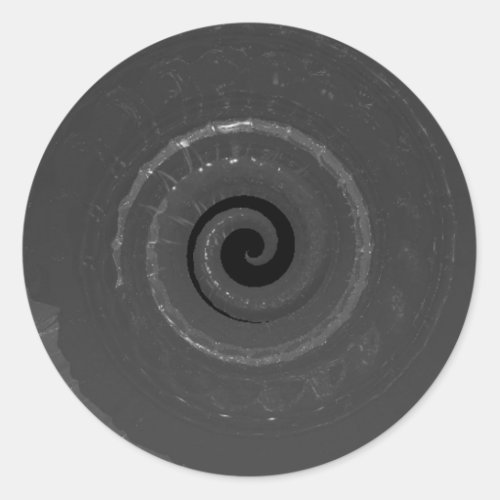 snailshell classic round sticker