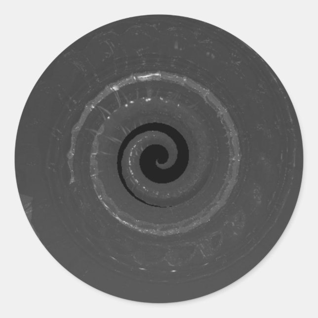 snailshell classic round sticker (Front)