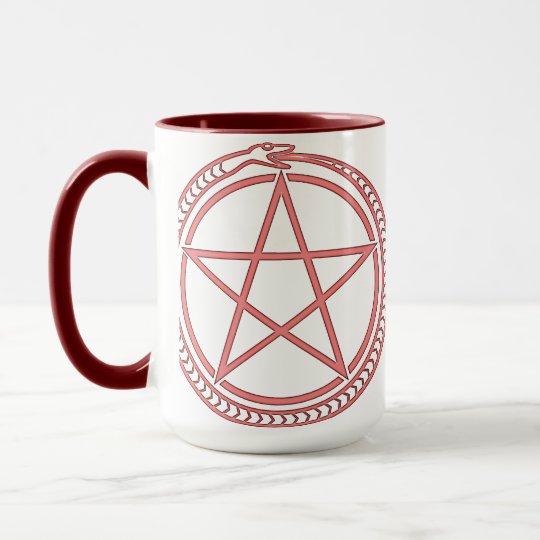 Snake and Pentagram Mug