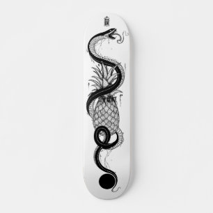 Snake and pineapple skateboard