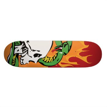 Snake And Skull Graphic Skateboard by LifeEmbellished at Zazzle