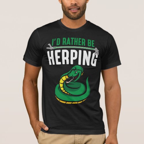 Snake Animal Zoologist Occupation Herpetology   T_Shirt