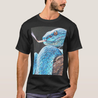 Snake Art Beautiful Viper Drawing T-Shirt