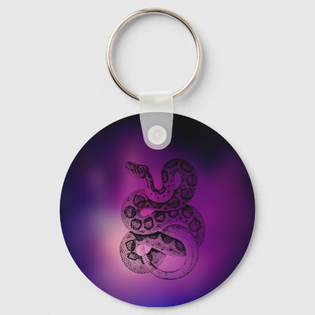 Snake Art Keychain (Front)