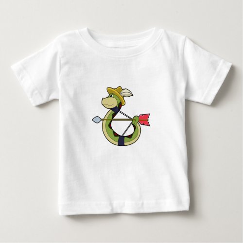 Snake as Archer with Bow  Arrow Baby T_Shirt