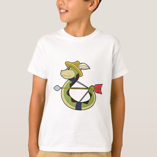 Snake as Archer with Bow  Arrow T_Shirt