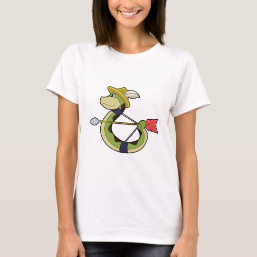 Snake as Archer with Bow  Arrow T_Shirt