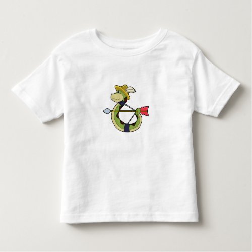 Snake as Archer with Bow  Arrow Toddler T_shirt
