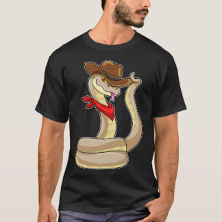 Snake as Cowboy with Scarf T-Shirt