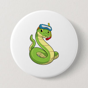 Snake as Diver wirth Snorkel Button