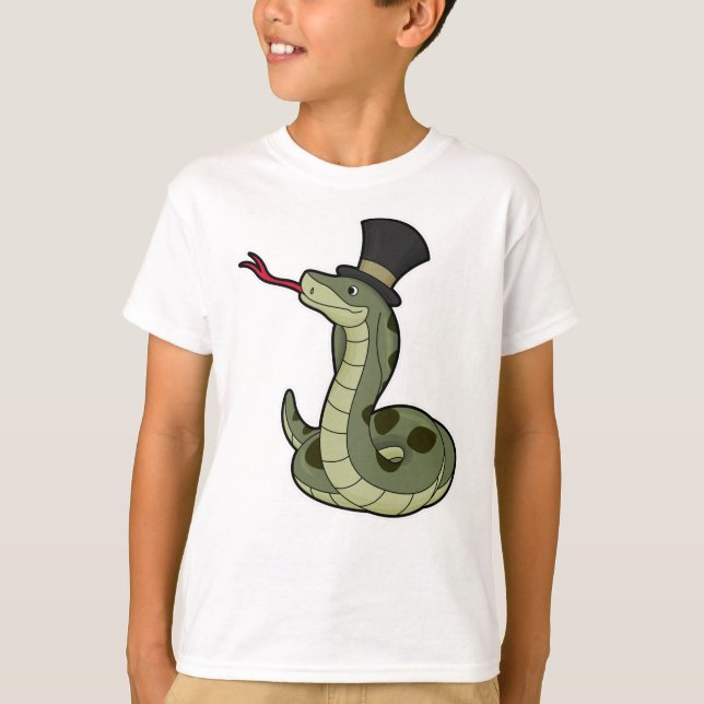 Snake as Gentleman & Hat T-Shirt (Front)