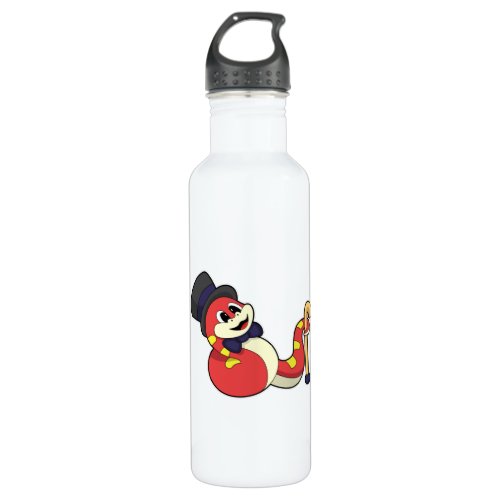 Snake as Groom with Hat Stainless Steel Water Bottle