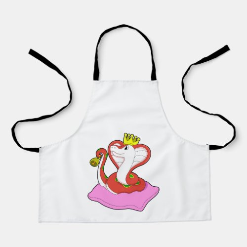 Snake as King with Crown Apron