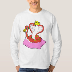 Snake as King with Crown T-Shirt