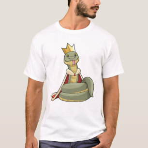 Snake as King with Crown T-Shirt