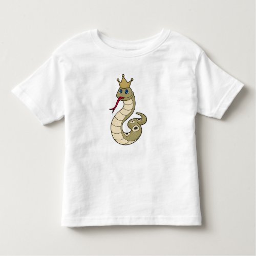 Snake as King with Crown Toddler T_shirt