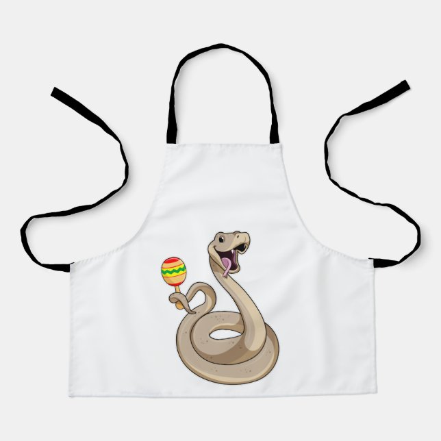 Snake as Musician with Maracas Apron (Front)