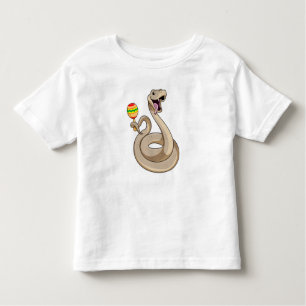 Snake as Musician with Maracas Toddler T-shirt