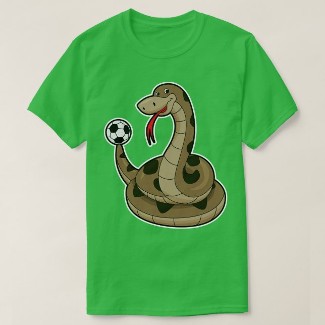 Snake as player with ball T-Shirt (Design Front)
