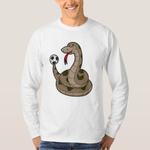 Snake as Soccer player with Soccer ball T-Shirt