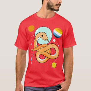 Snake Astronaut Aroace Pride  T-Shirt