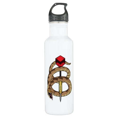 Snake at Darts with Dart Stainless Steel Water Bottle