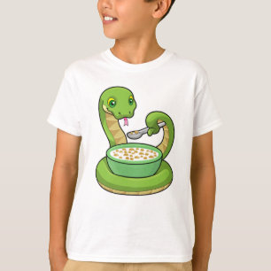 Snake at Eating with Muesli T-Shirt