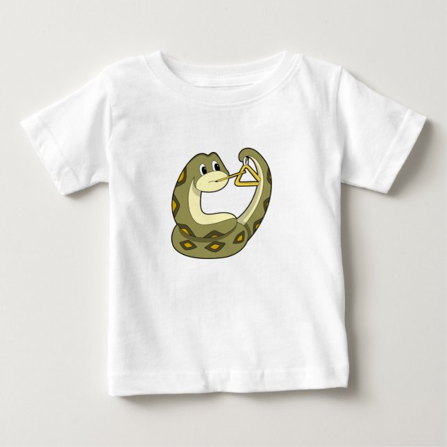 Snake at Music with Triangle.PNG Baby T-Shirt (Front)