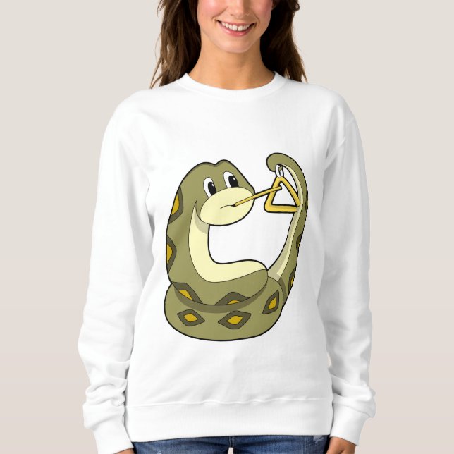Snake at Music with Triangle.PNG Sweatshirt (Front)