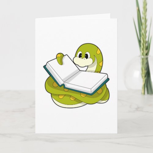 Snake at Reading with Book Card