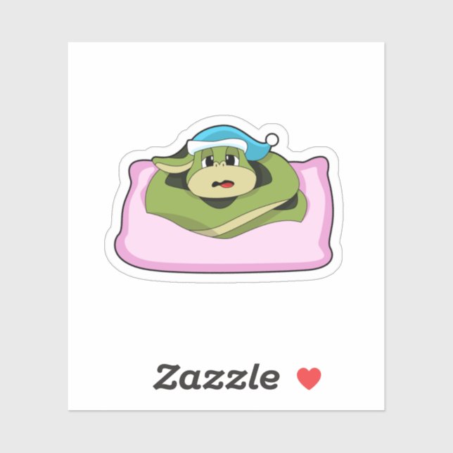 Snake at Sleeping with Nightcap Sticker (Sheet)