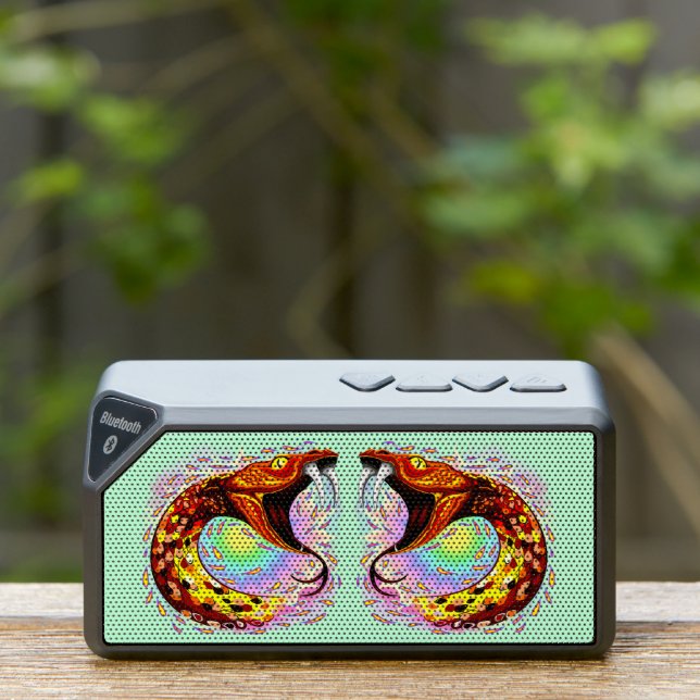 Snake Attack Psychedelic Surreal Art Bluetooth Speaker (Insitu(Outdoor))