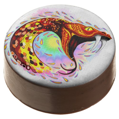 Snake Attack Psychedelic Surreal Art Chocolate Covered Oreo