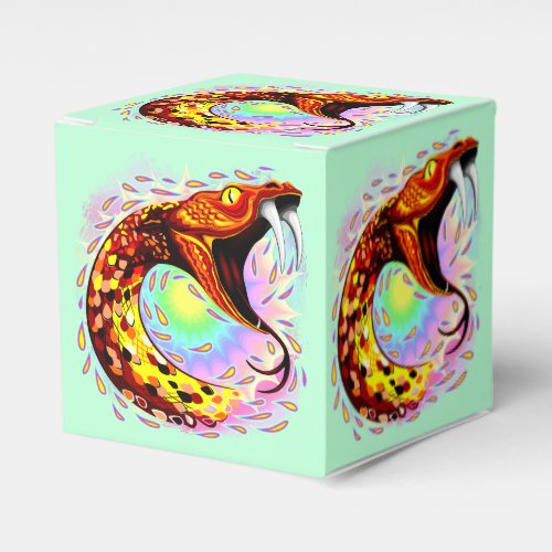 Snake Attack Psychedelic Surreal Art Favor Boxes