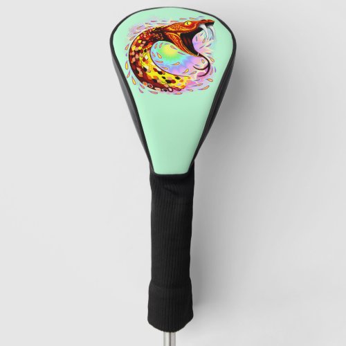 Snake Attack Psychedelic Surreal Art Golf Head Cover