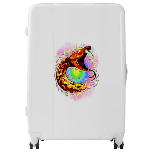 Snake Attack Psychedelic Surreal Art Luggage