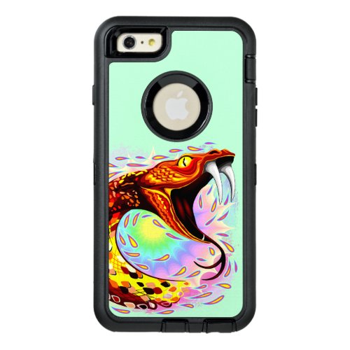 Snake Attack Psychedelic Surreal Art OtterBox Defender iPhone Case
