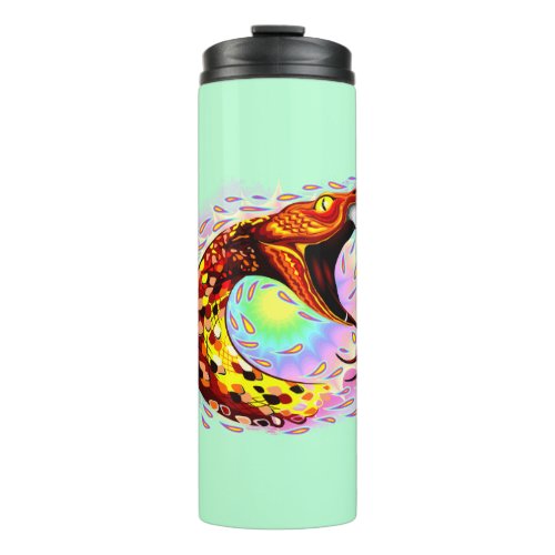Snake Attack Psychedelic Surreal Art Thermal Tumbler