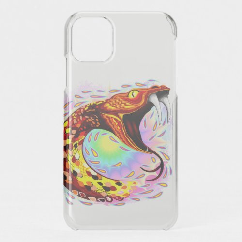 Snake Attack Psychedelic Surreal Art iPhone 11 Case