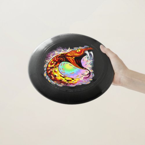 Snake Attack Psychedelic Surreal Art Wham_O Frisbee