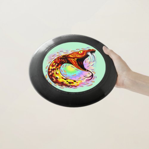 Snake Attack Psychedelic Surreal Art Wham_O Frisbee