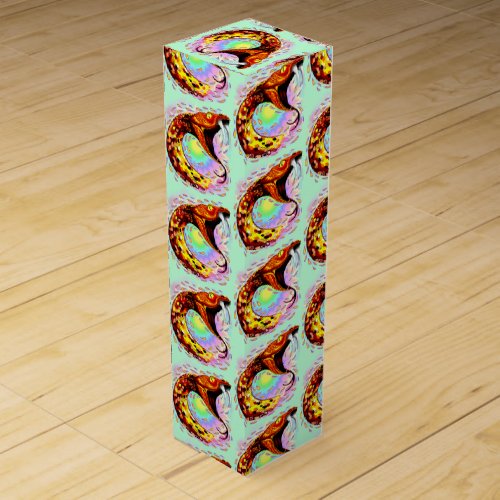 Snake Attack Psychedelic Surreal Art Wine Box