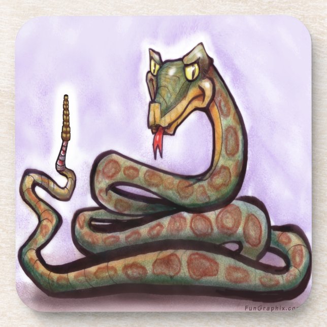Snake Beverage Coaster (Front)