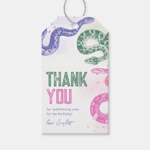 Snake Birthday Party Favor Tags