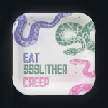 Snake Birthday Party Plates<br><div class="desc">Snake Birthday Party Plates.
Ready to be personalized by you!</div>