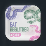 Snake Birthday Party Plates<br><div class="desc">Snake Birthday Party Plates.
Ready to be personalized by you!</div>